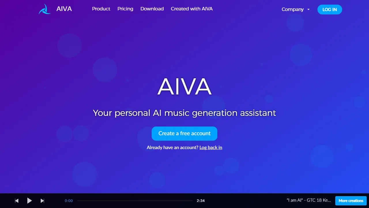 AIVA Screenshot