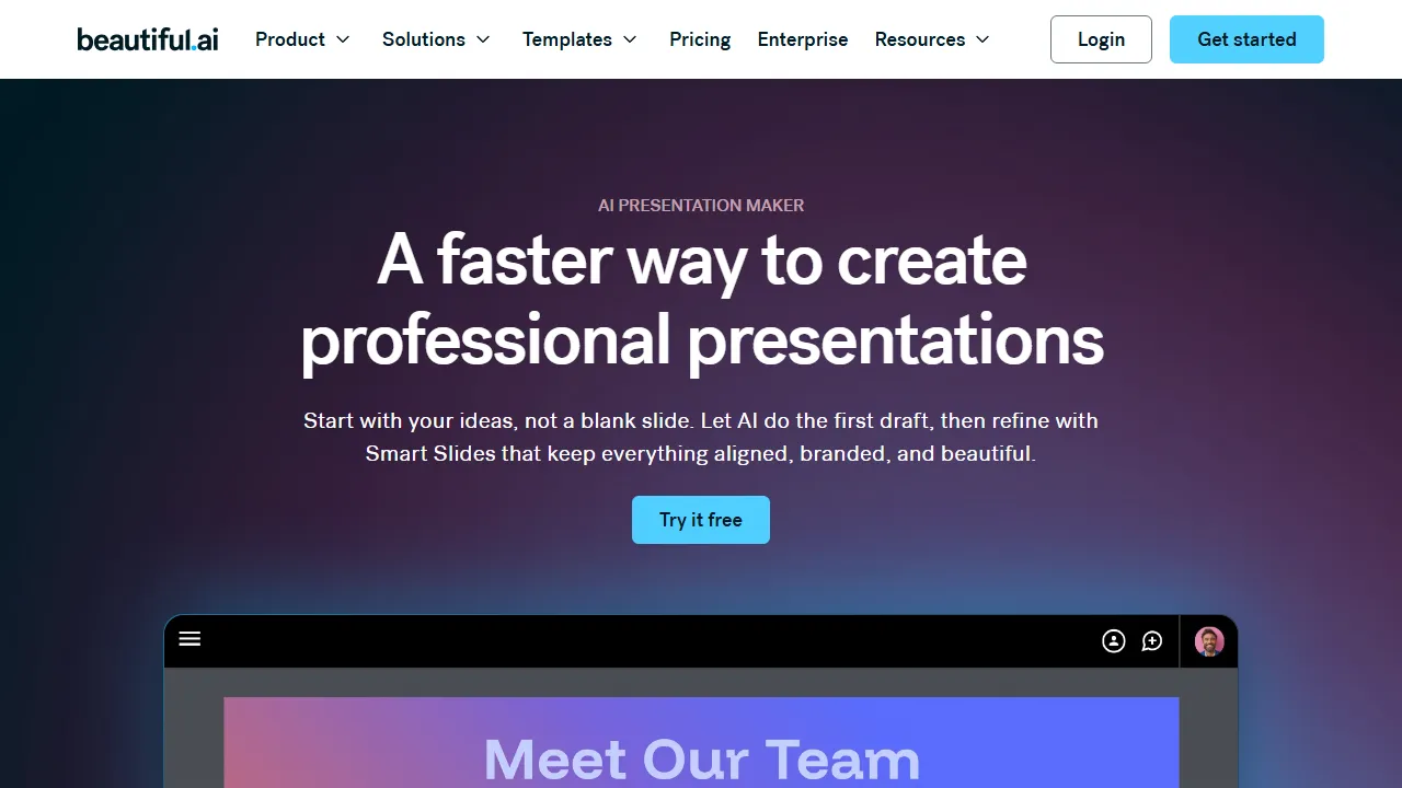 Beautiful.ai Screenshot