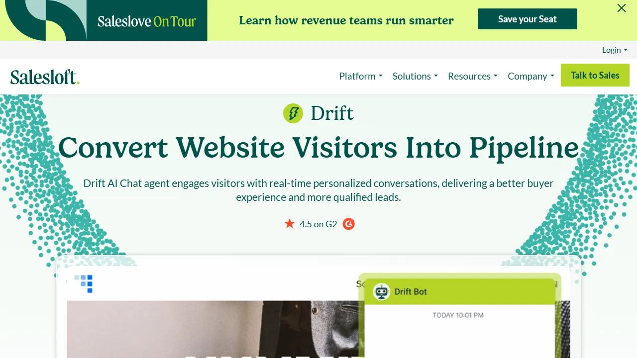 Drift (Salesloft) Screenshot
