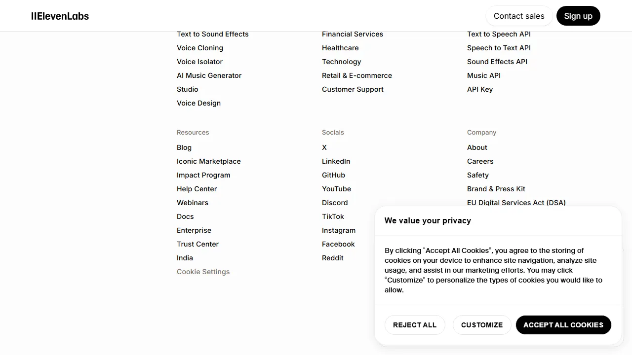 ElevenLabs Screenshot