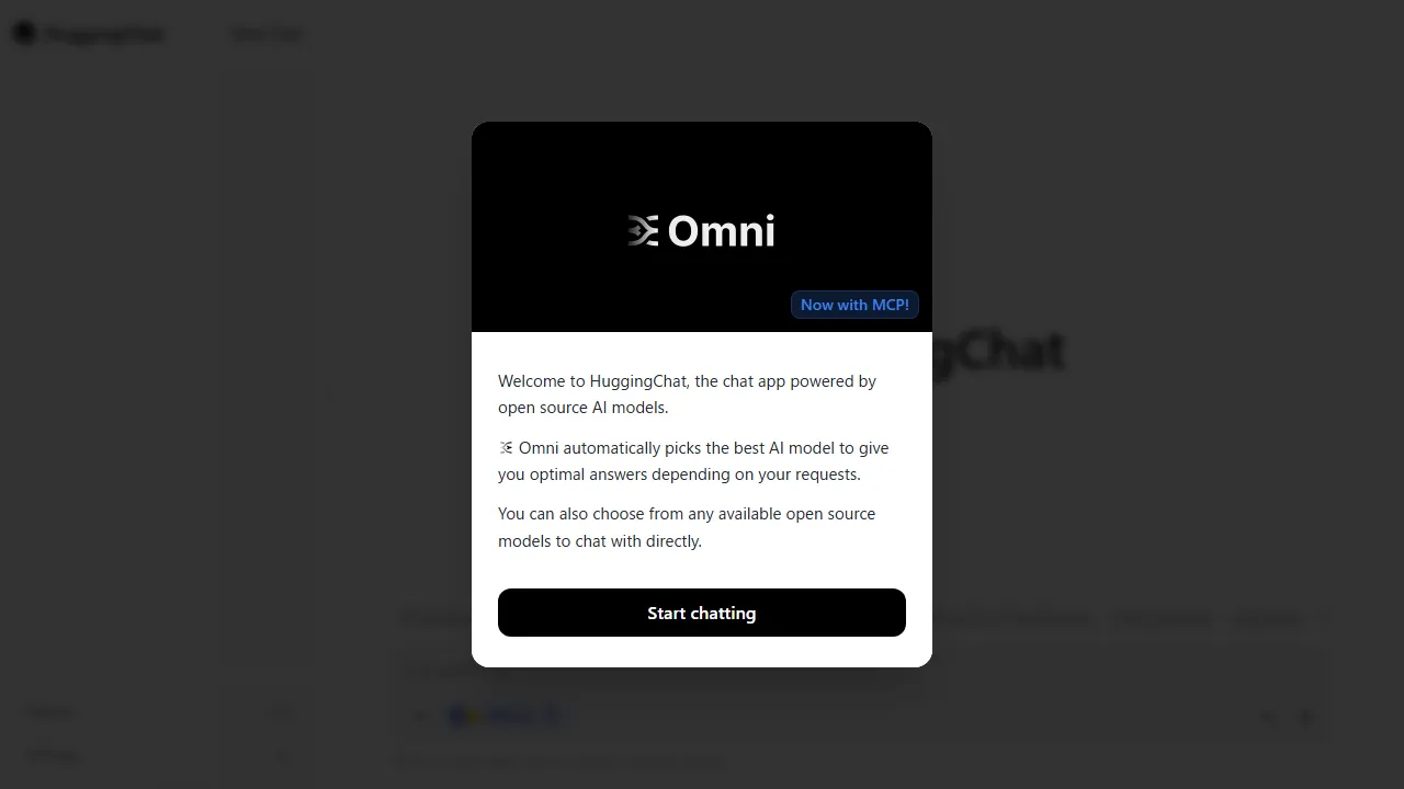HuggingChat Screenshot