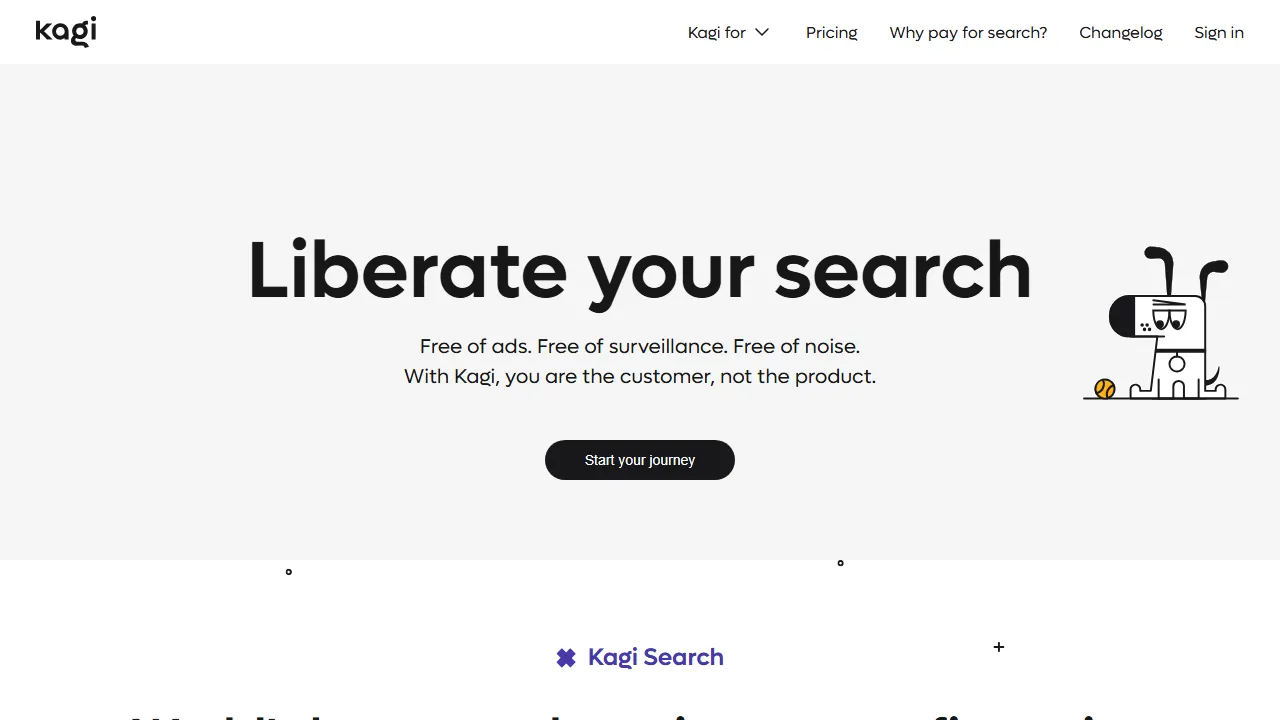 Kagi Search Screenshot