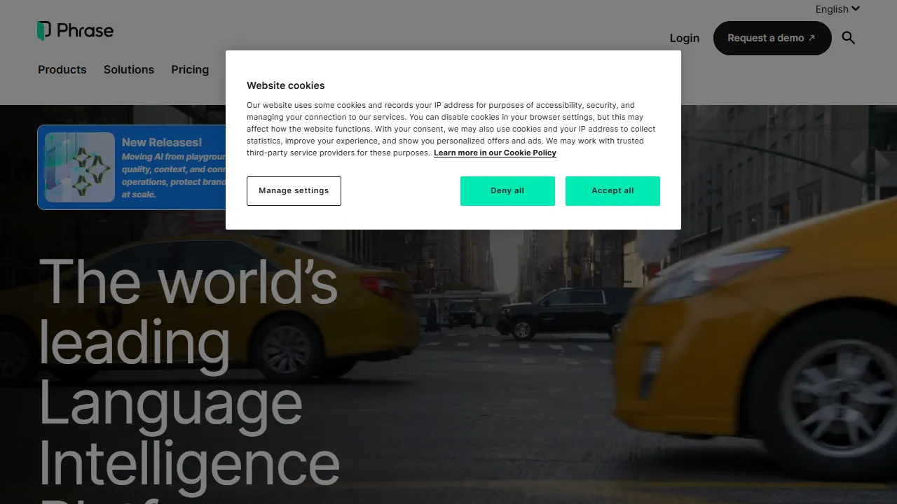 Phrase (Memsource) Screenshot