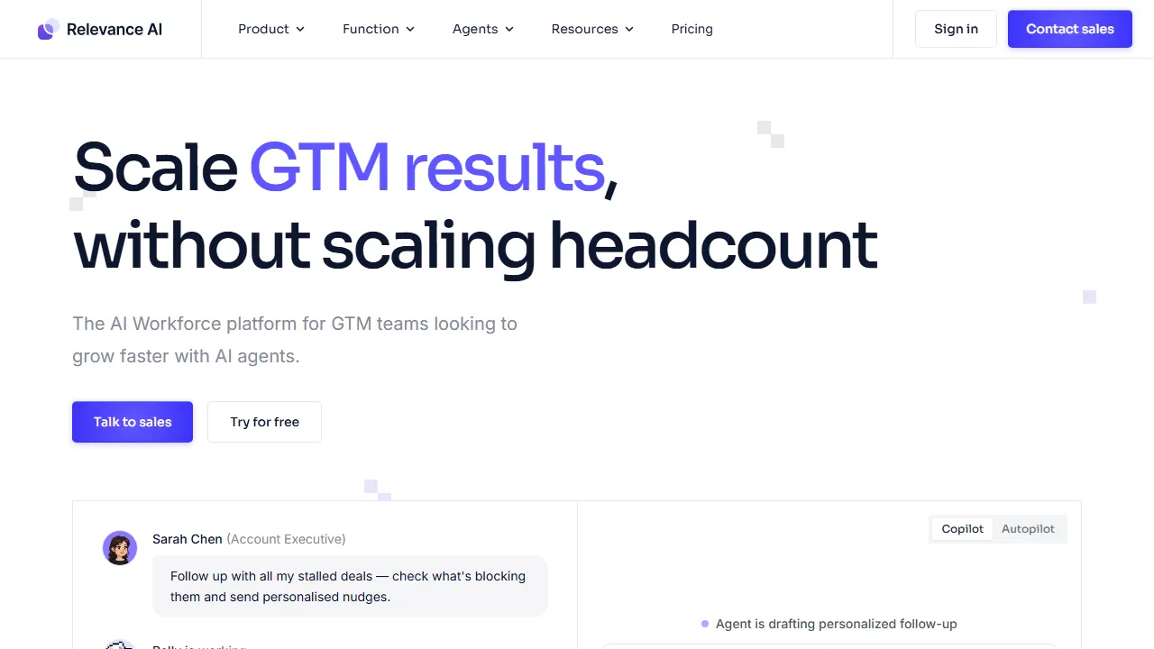 Relevance AI Screenshot