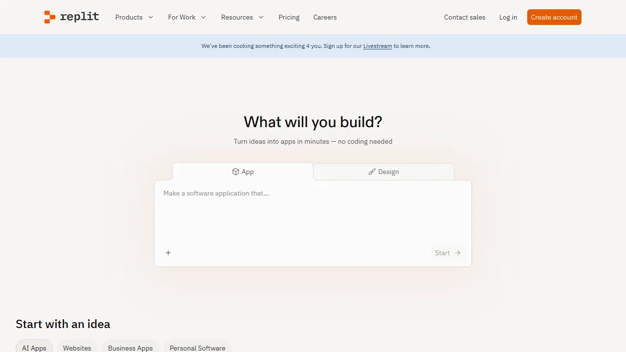 Replit Agent Screenshot