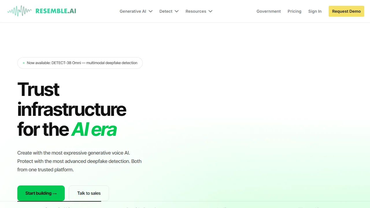 Resemble AI Screenshot