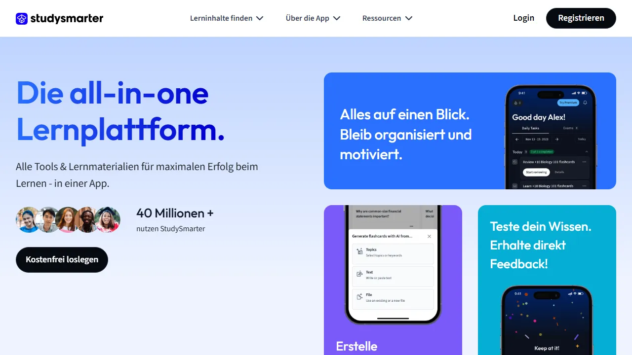 StudySmarter Screenshot