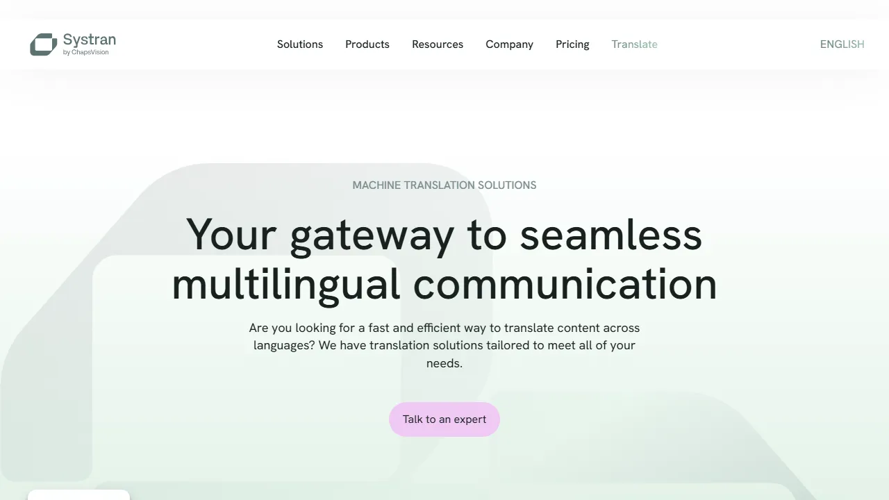 SYSTRAN Translate Screenshot